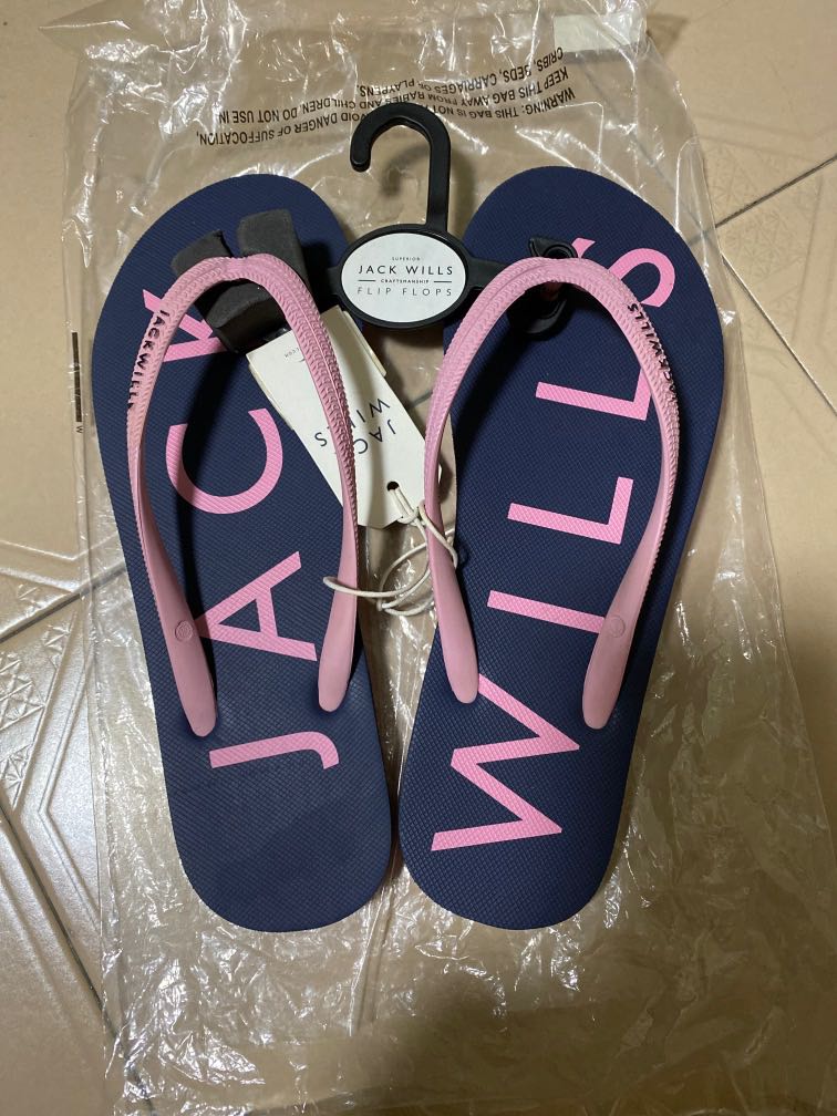 BNWT Jack Wills Elland Flip Flops UK4 Women s Fashion Footwear