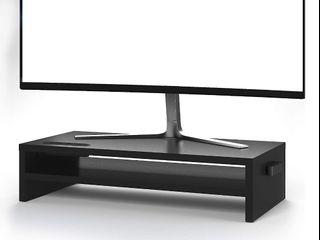 Bontec Monitor 2-Tier Stand Riser, 21.3 Inch Shelf, Black