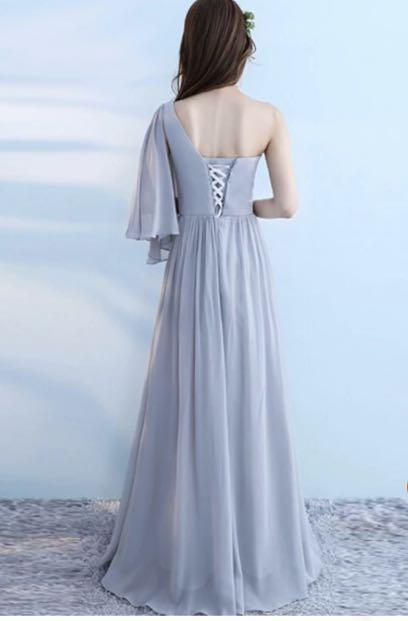 Ash blue bridesmaid dresses new arrivals