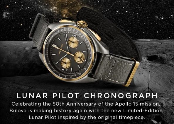 Bulova Moon Watch 50th Anniversary Limited Edition Titanium Lunar Pilot Apollo 15 Ultra High Frequency 262kHz Chronograph