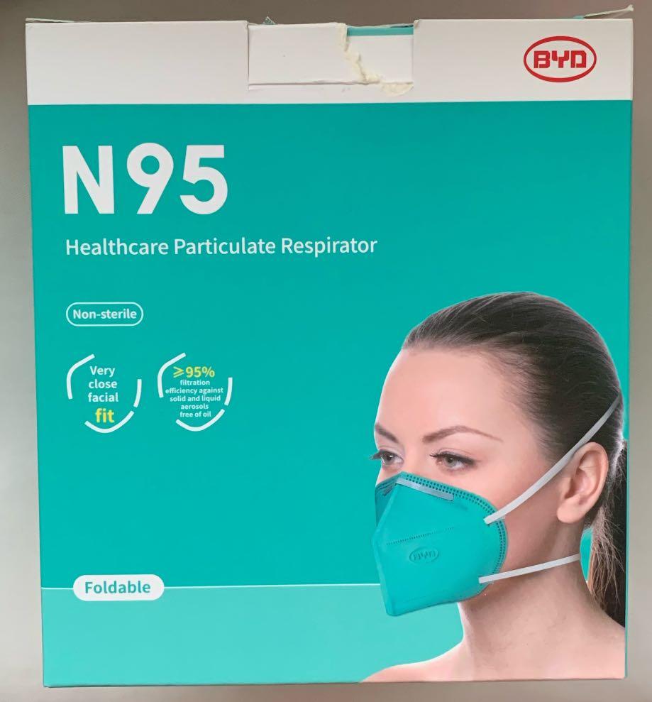 BYD N95 Healthcare Particulate Respirator, Health & Nutrition, Face