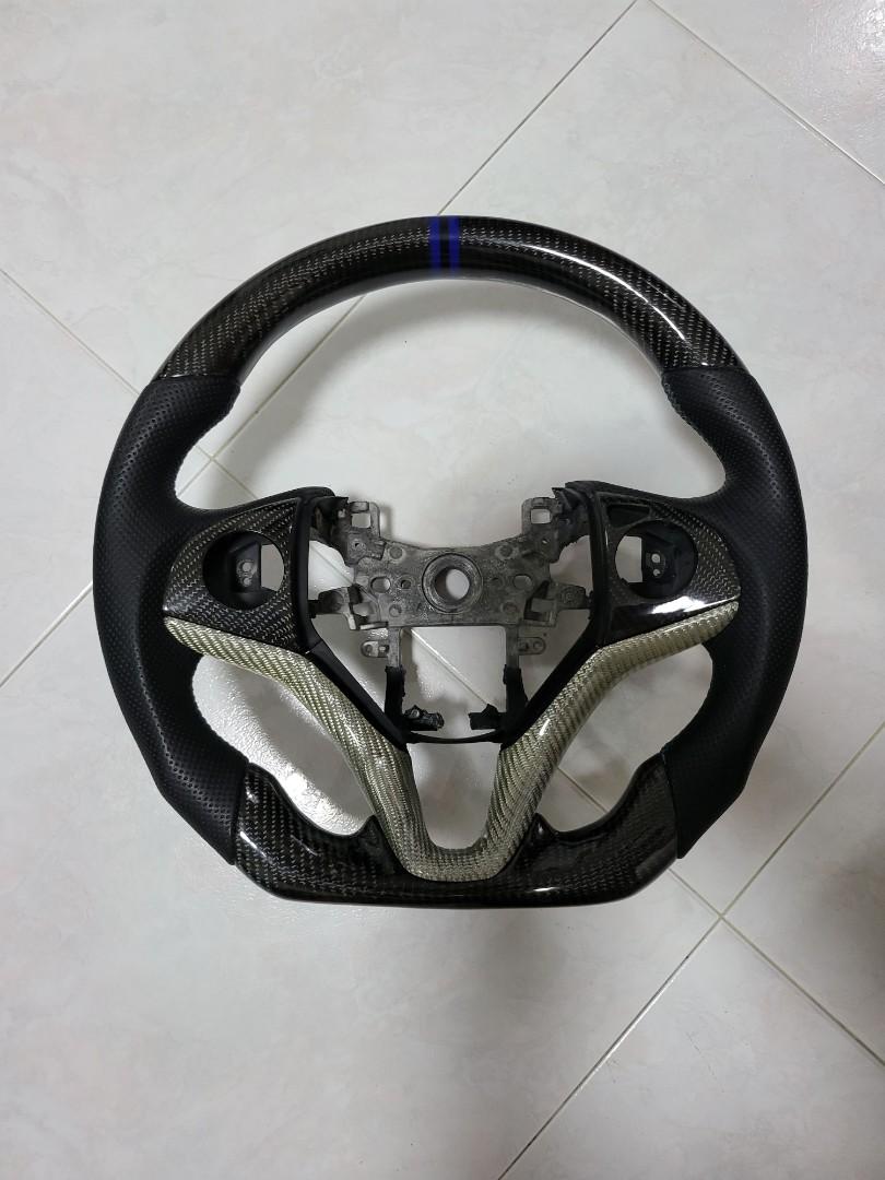 Carbon Steering Wheel for Honda Vezel HRV Jazz Fit Shuttle, Car