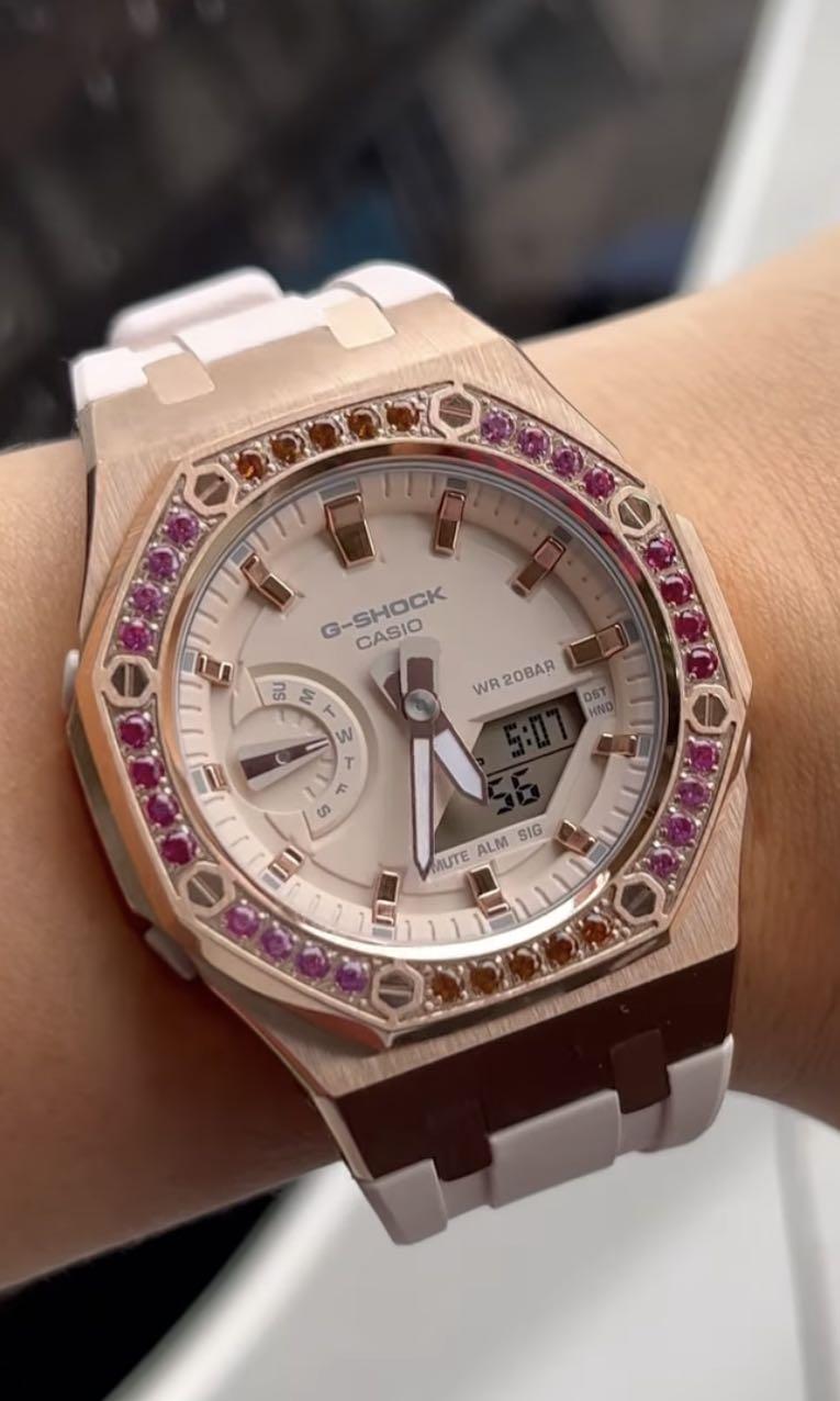 Casio mini sales rose gold