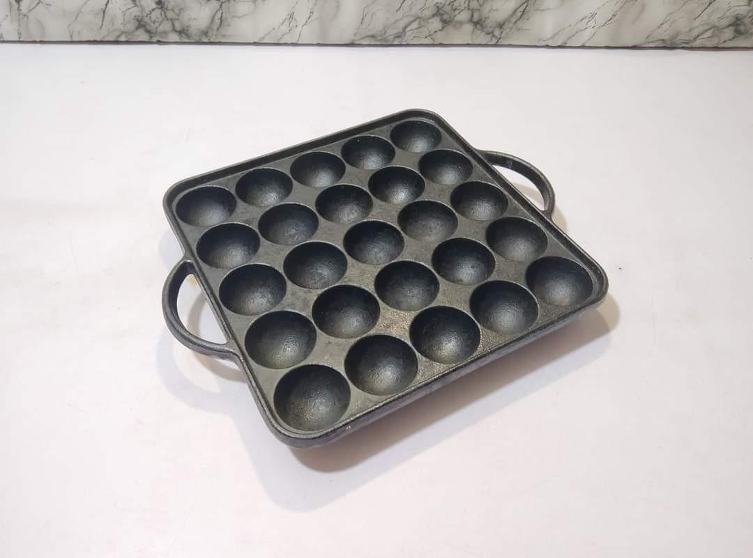 Cast Iron Takoyaki Pan 25 holes Made In Japan, Furniture & Home Living