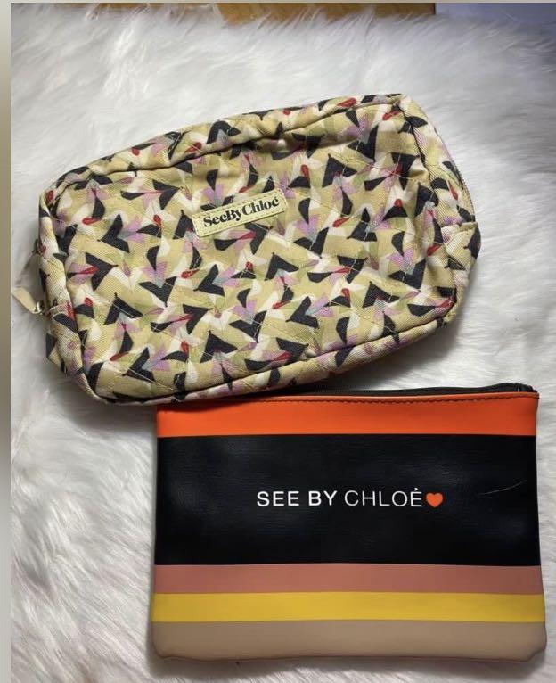 chloe pouch (Category: Luxury Bags & Wallets) located in Antipolo. Submitted by ambercs (Listing ID 1175682099, Image 1). Description: authentic chloe pouch preloved but no major issues pwede pang kikay kit, mask organizer, make up pouch, tissue holder sa bag lakas mka sossy nitong pouch😊.