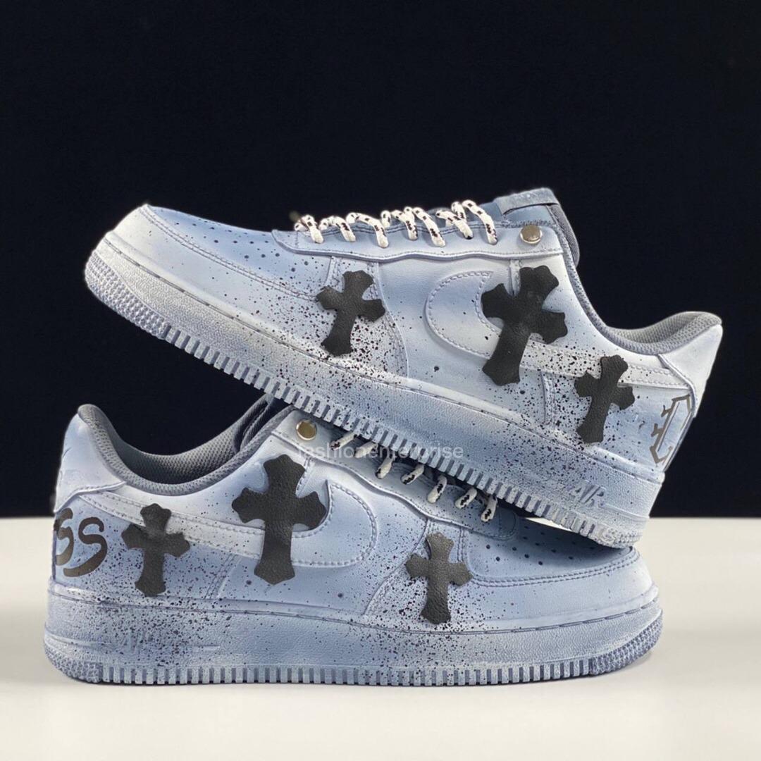 Air Force 1 Chrome Hearts (White & Gray)