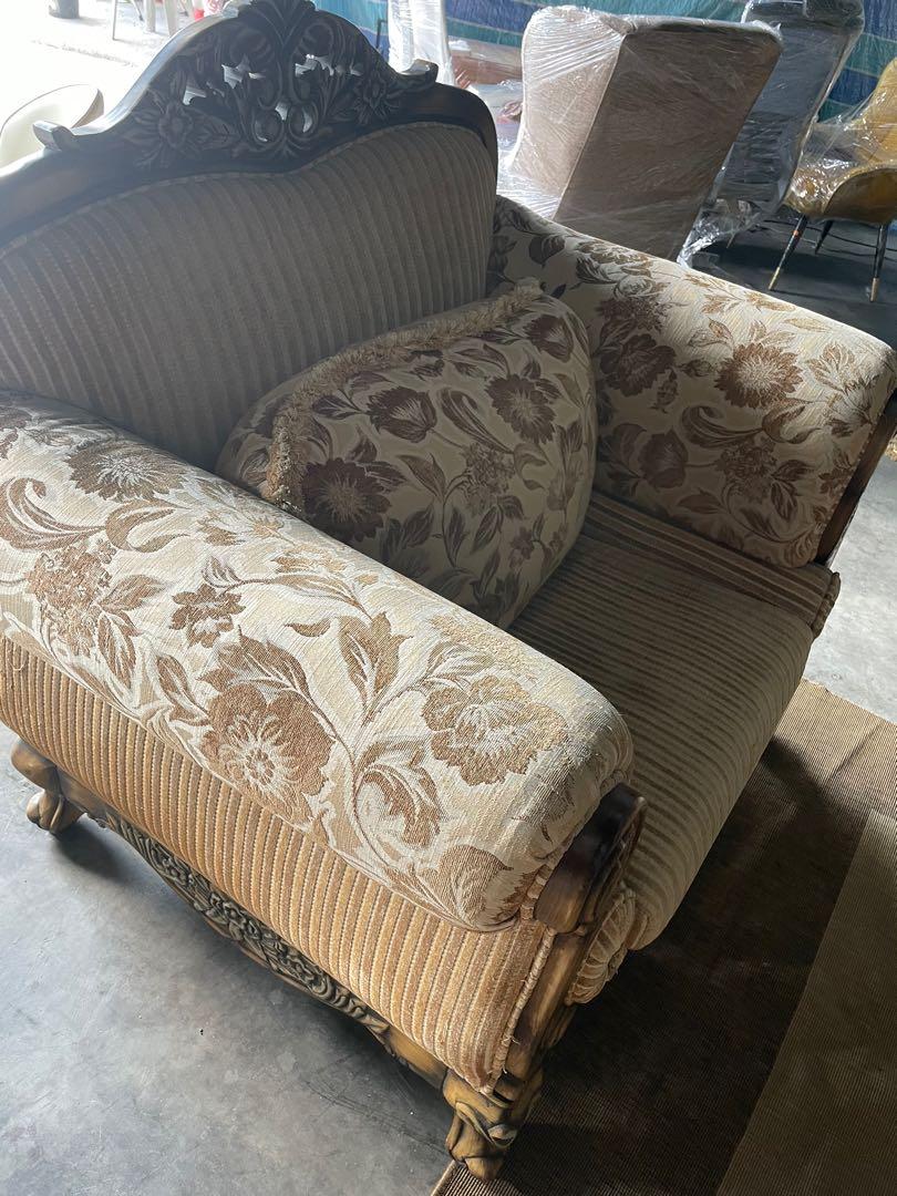 Classic English Style Sofa Set (3 + 2 + 1), Furniture & Home Living