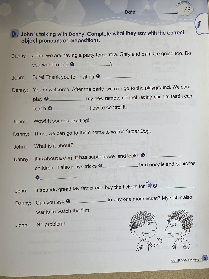 Classroom Primary Grammar Practice 3A 3B, 興趣及遊戲, 書本 & 文具, 書本及雜誌 - 補充練習 ...