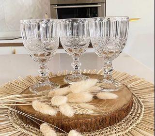 Clear Goblets set of 6 (New!)
