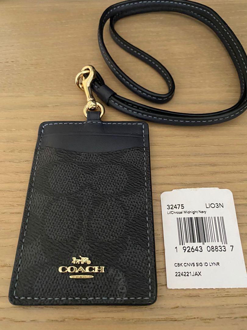 Coach ID Card Lanyard, Women's Fashion, Bags & Wallets, Wallets & Card ...