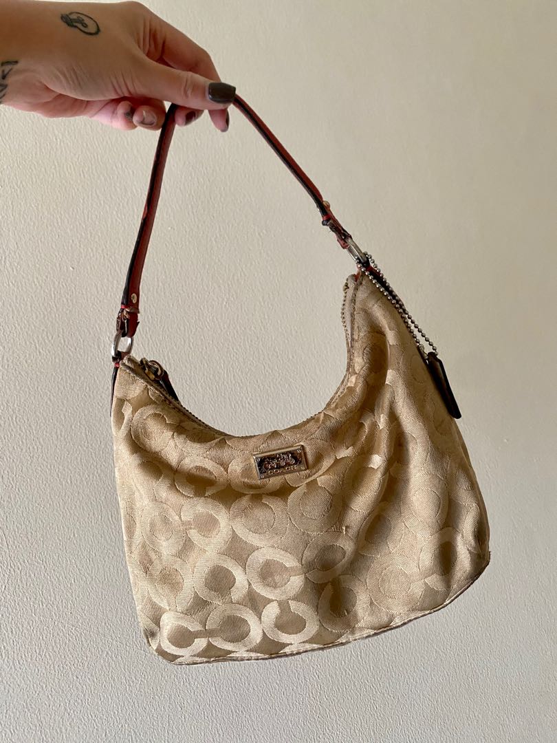 Coach, Bags, Vintage Coach Monogram Hobo