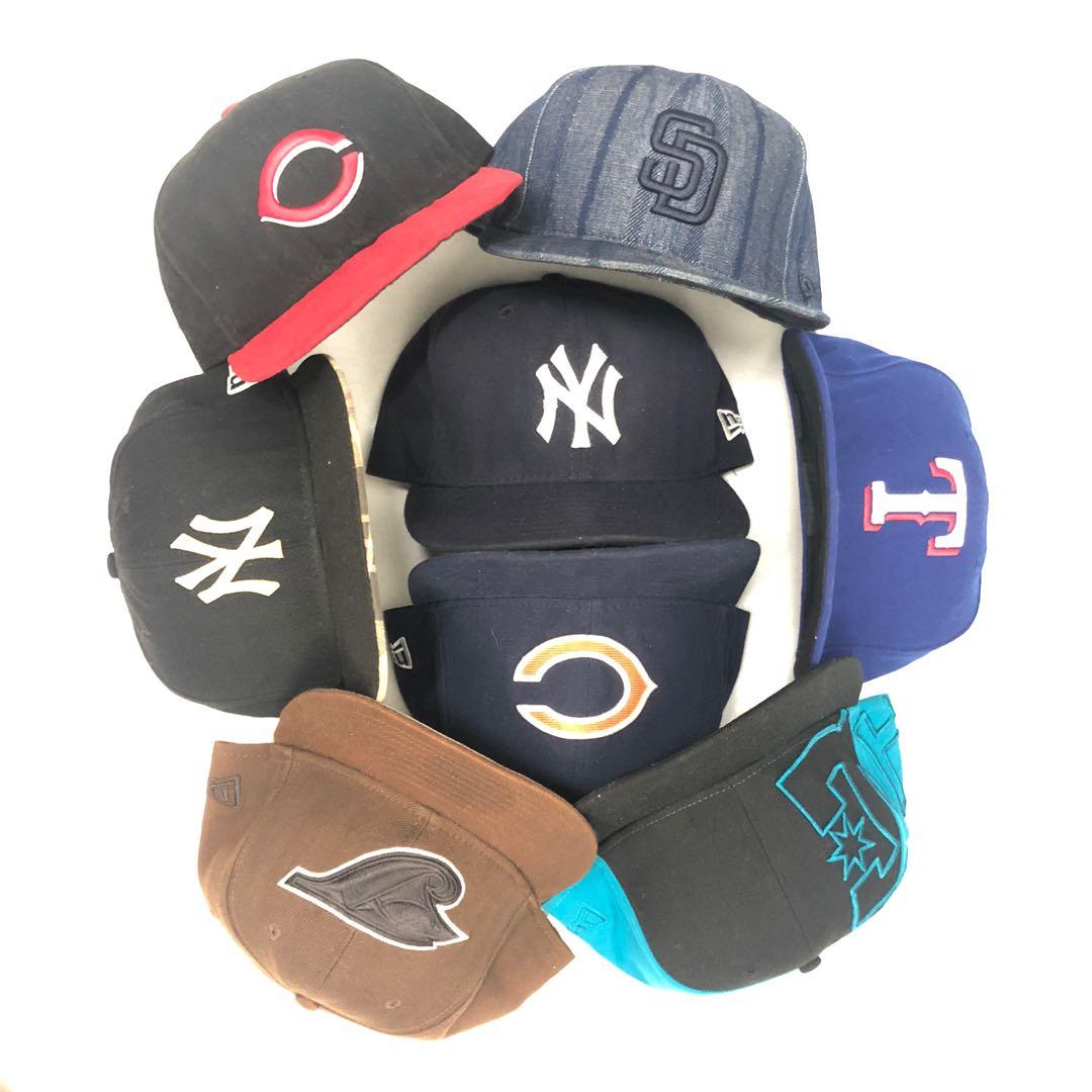 Combo Baseball Cap New era fitted snapback buckle guni bale mini reseller 20 item like new reshape mlb nba nfl nhl football american spirt yankees dc