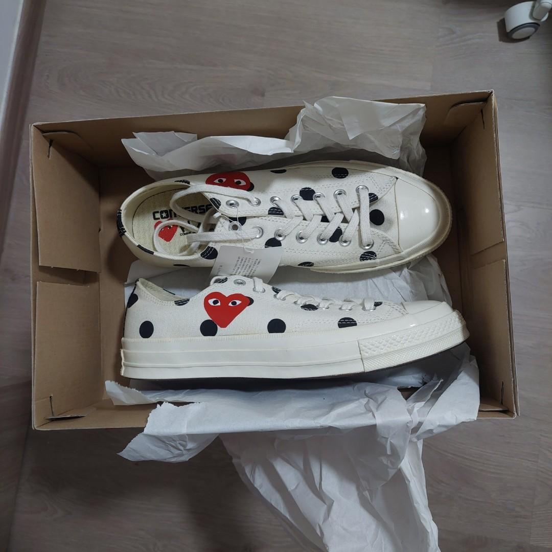 Cdg play polka best sale dot converse