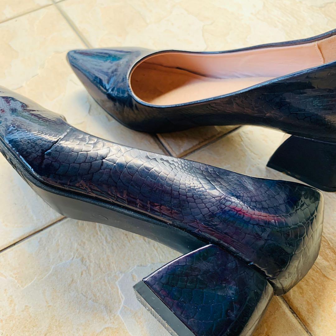 Reflective block heels online