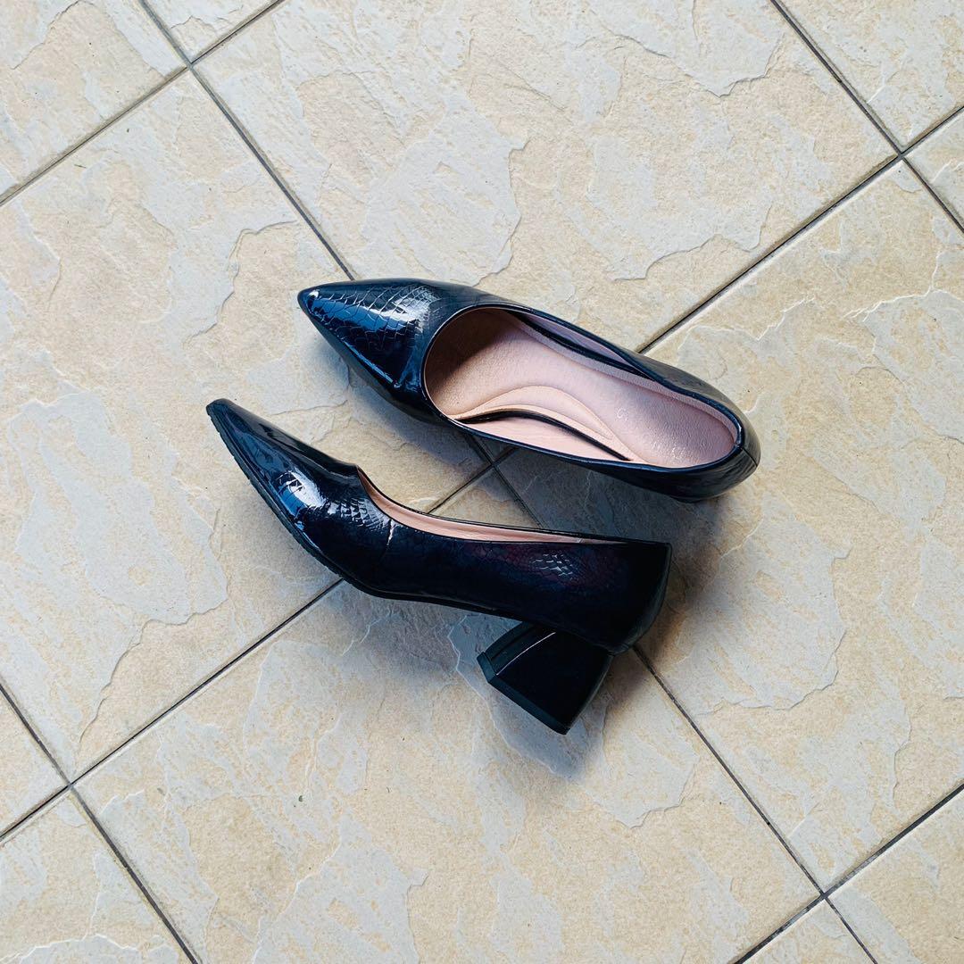 Reflective block heels hotsell