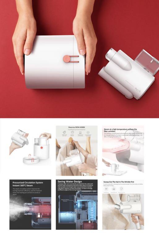 Deerma Portable steam ironing machine, TV & Home Appliances, Irons