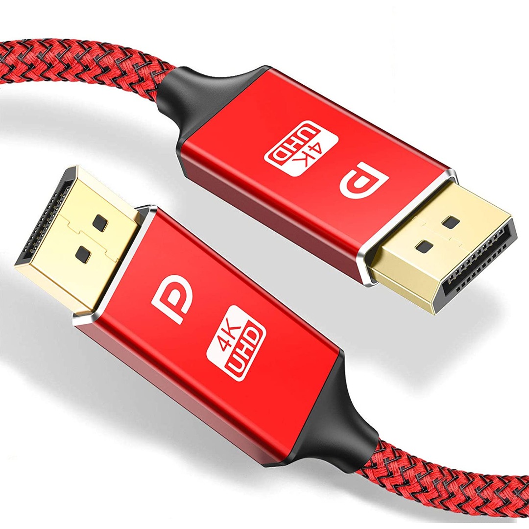 DisplayPort Cable,Capshi 4K DP Cable Nylon Braided (4K60Hz,2K144Hz