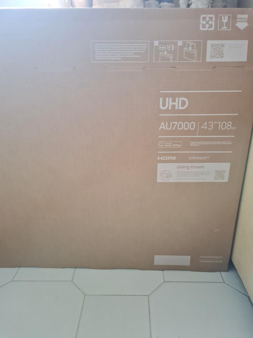 43 Inch Empty Box Empty 43 Au7000 box with styrofoam, TV & Home Appliances, TV ...