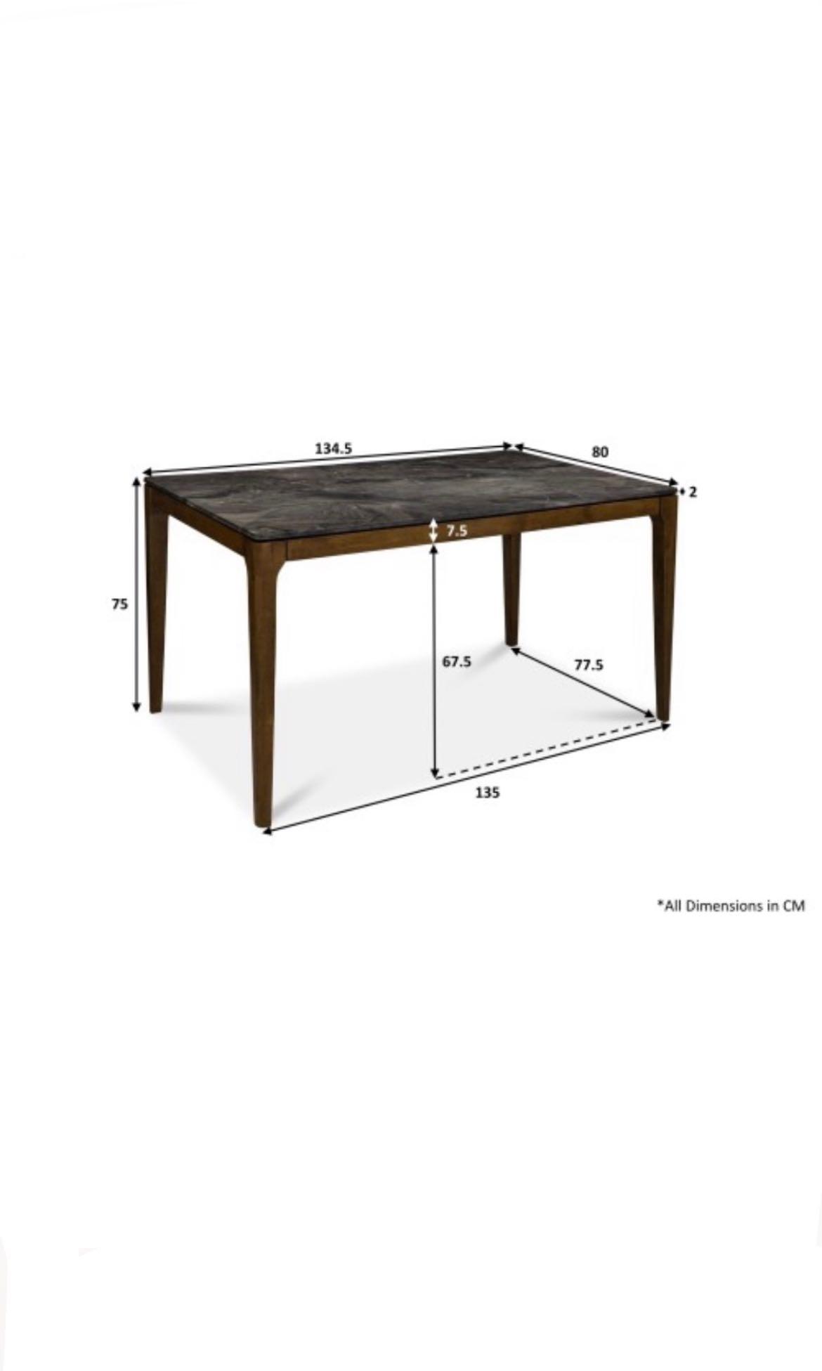 Ettore Dining Table Fortytwo, Furniture & Home Living, Furniture