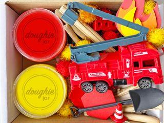 Firefighter Mini Playdough Sensory Kit
