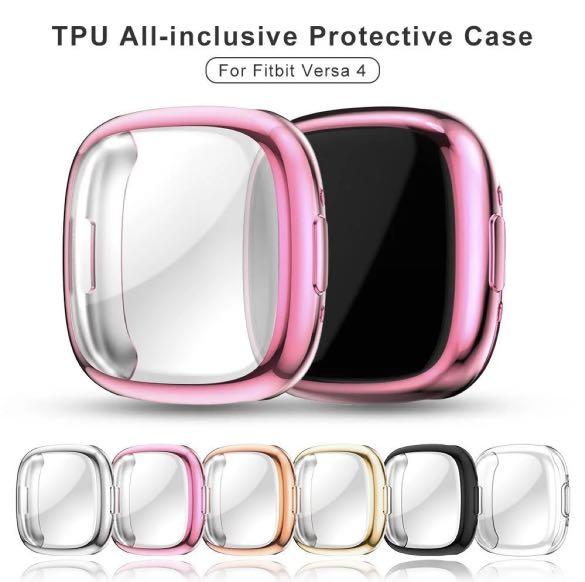 Fitbit Versa 4 Sense 2 Ultra thin Anti Scratch Protector Case Sleeve Case Cover Protect Protective Bumper Shell Shockproof Screen Protector Watch Sense2 Versa4 Mobile Phones Gadgets Mobile Gadget Acce...