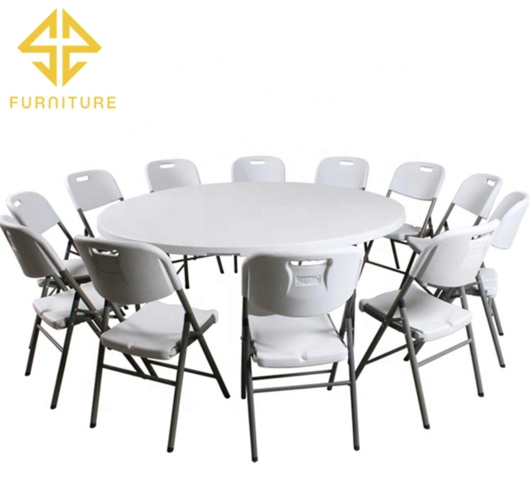 Foldable round dining table, Furniture & Home Living, Furniture, Tables & Sets on Carousell