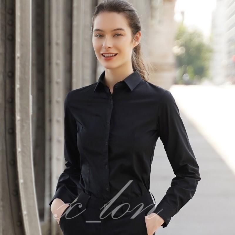 Black shirt female discount
