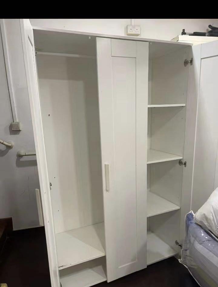 Free delivery IKEA 3 door Wardrobe/cupboard with mirror , Furniture