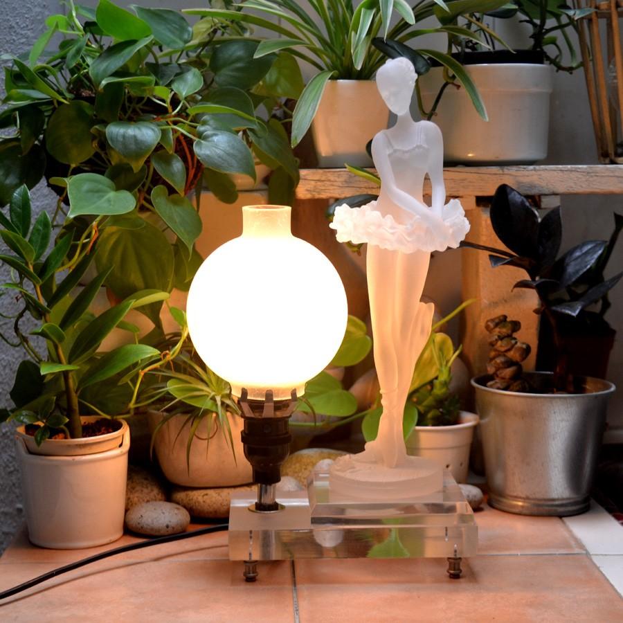 Frosted globe on sale table lamp