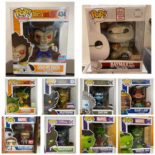 Funko 6 Inch Sale Chases, Exclusives (Disney, Marvel, DBZ)