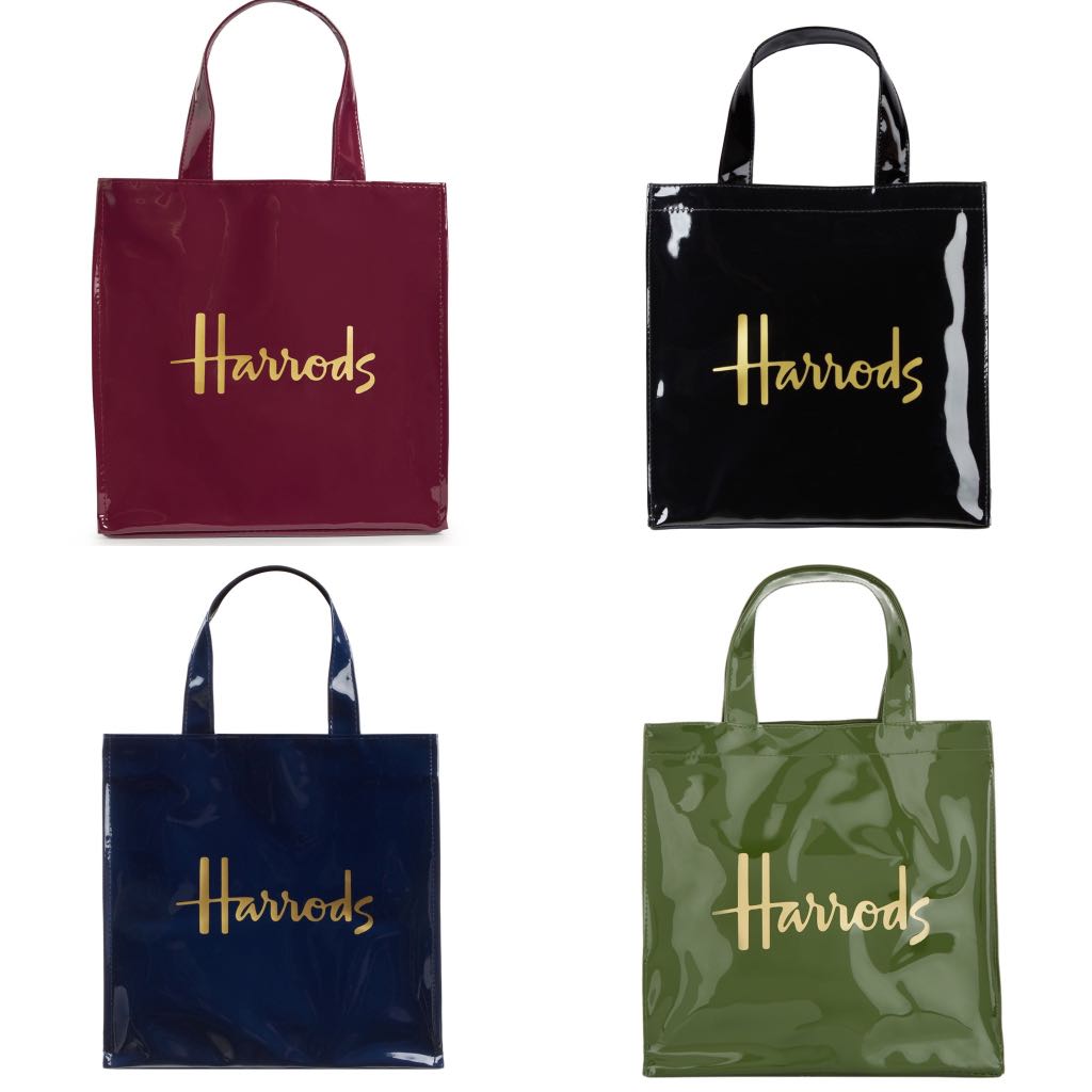 Harrods London Purveyors Of Fine Food Reusable Shopper Tote Jute Bag | eBay