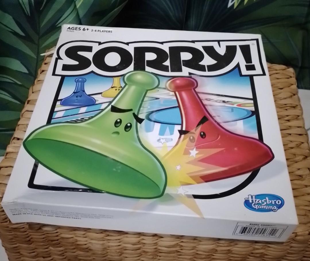 Hasbro Gaming Sorry Board Game, Hobbies & Toys, Toys & Games on Carousell