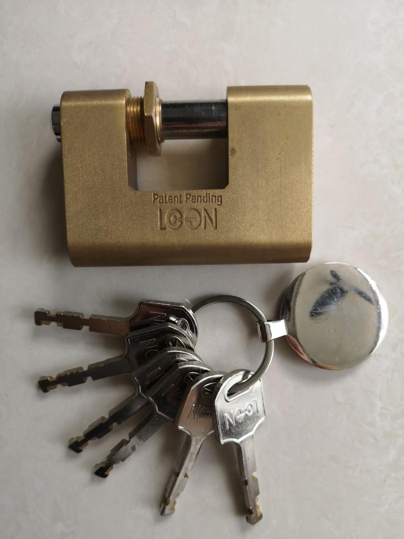 HDB Gate Padlock (Loon Lock), Furniture & Home Living, Security & Locks