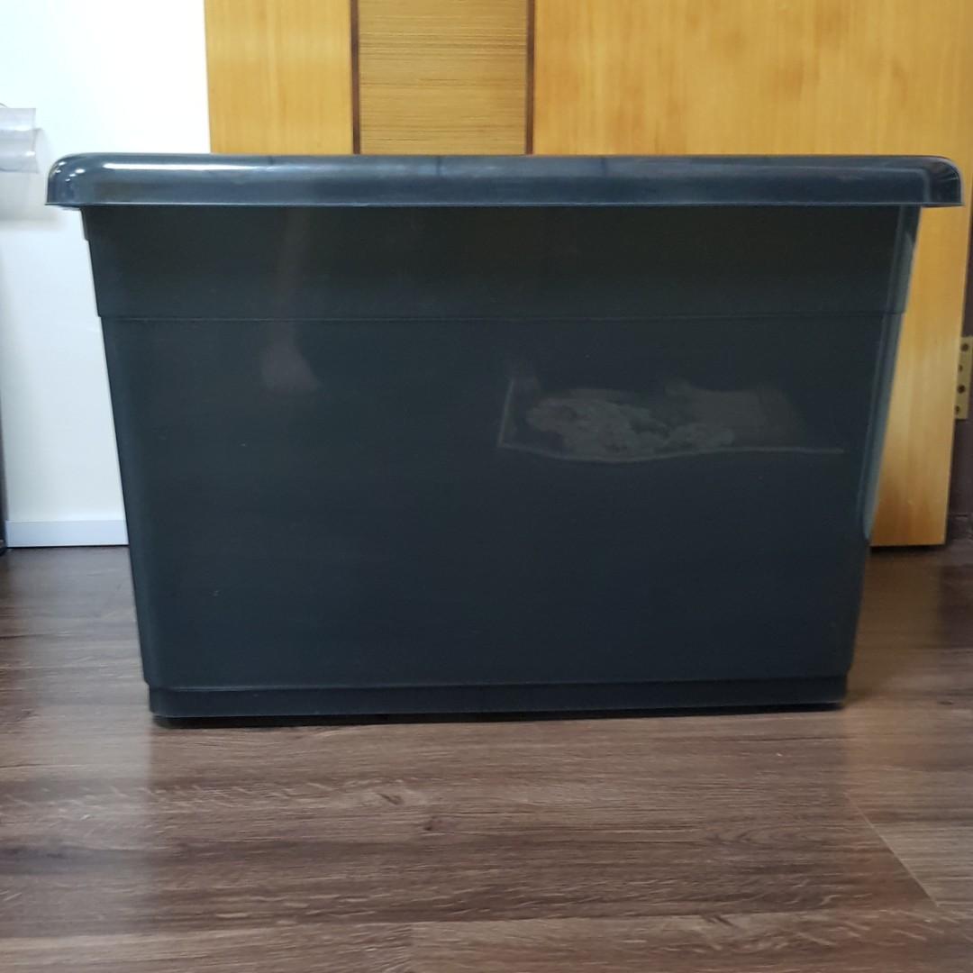 Heavy Duty stackable storage containers 120L, Furniture & Home Living