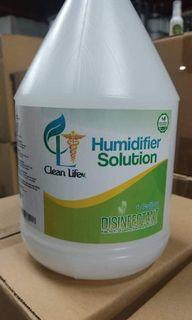 Humidifier and disinfectant solution
