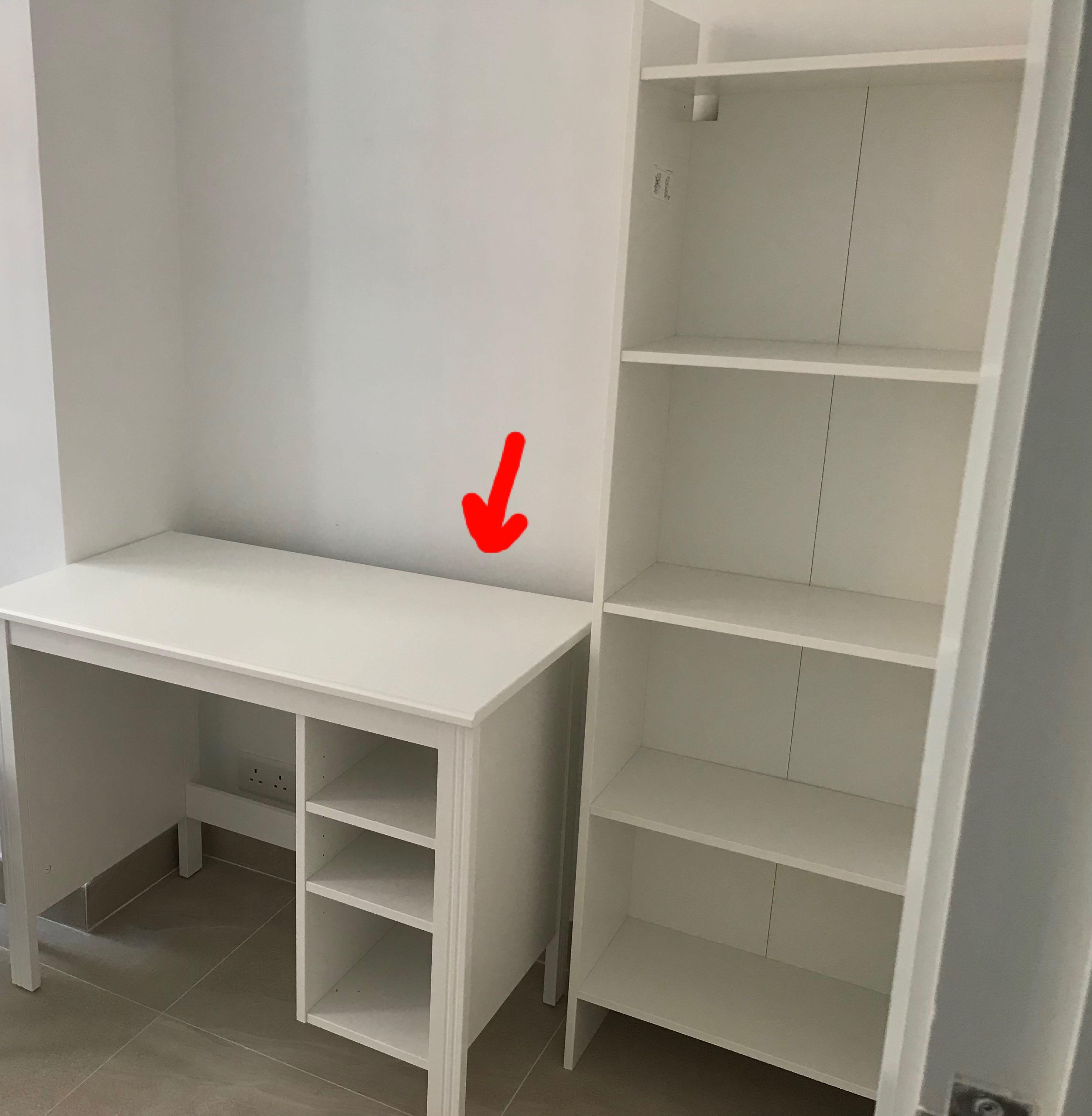 Ikea brusali hotsell desk white