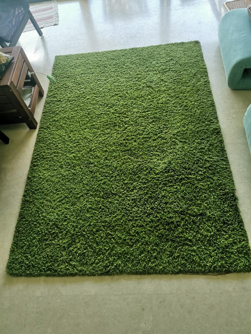 IKEA green carpet, Furniture & Home Living, Home Decor, Carpets, Mats & Flooring on Carousell
