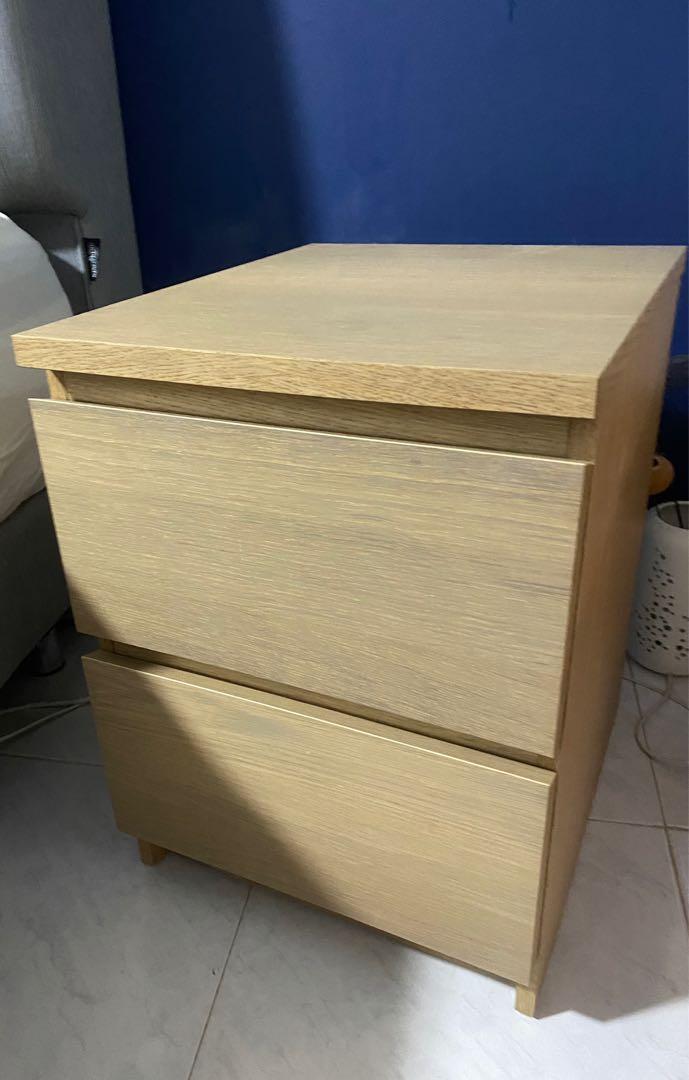 IKEA Malm Bedside Drawers, Furniture & Home Living, Furniture, Shelves
