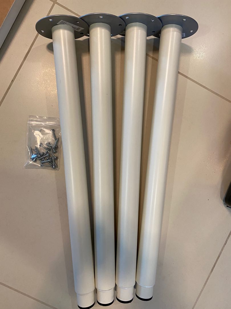 Ikea Olov height adjustable metal table legs, Furniture & Home Living