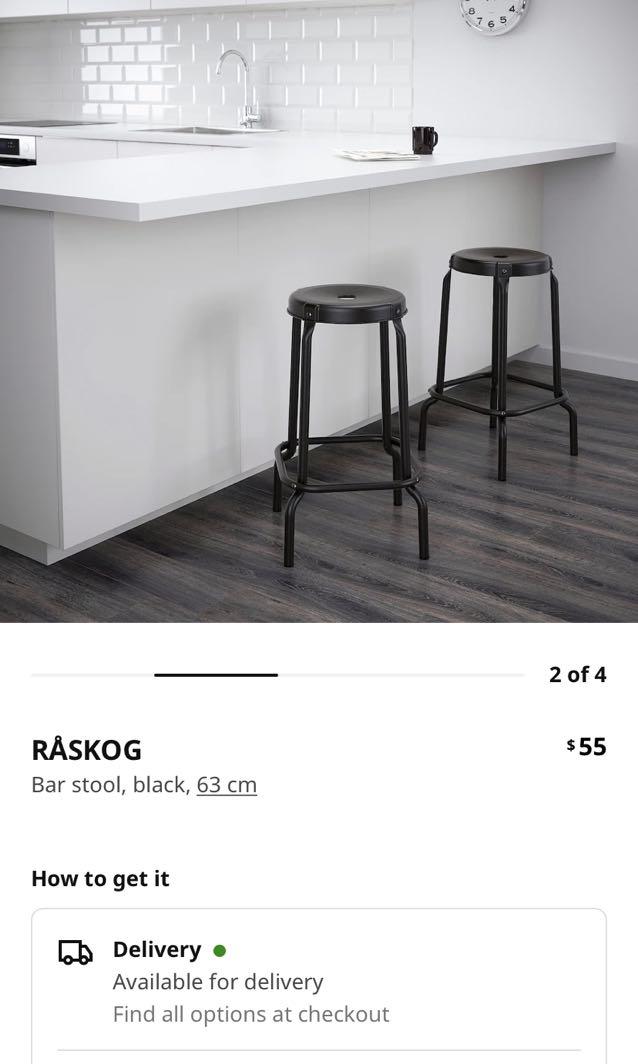 Pair of IKEA RASKOG Bar Stools , Furniture & Home Living, Furniture