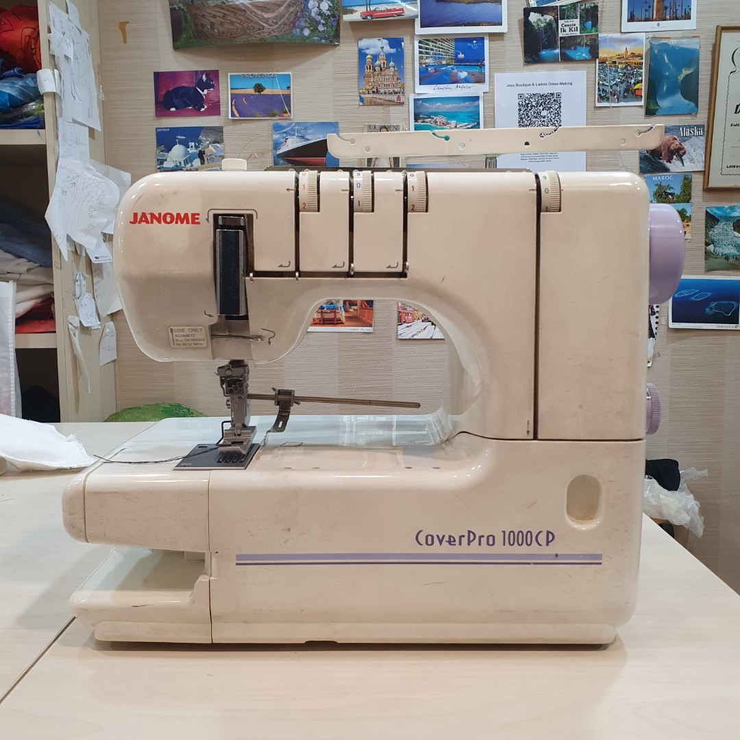 Janome CoverPro 1000CP Cover Hem Stitch Machine + Free Gift!, TV & Home