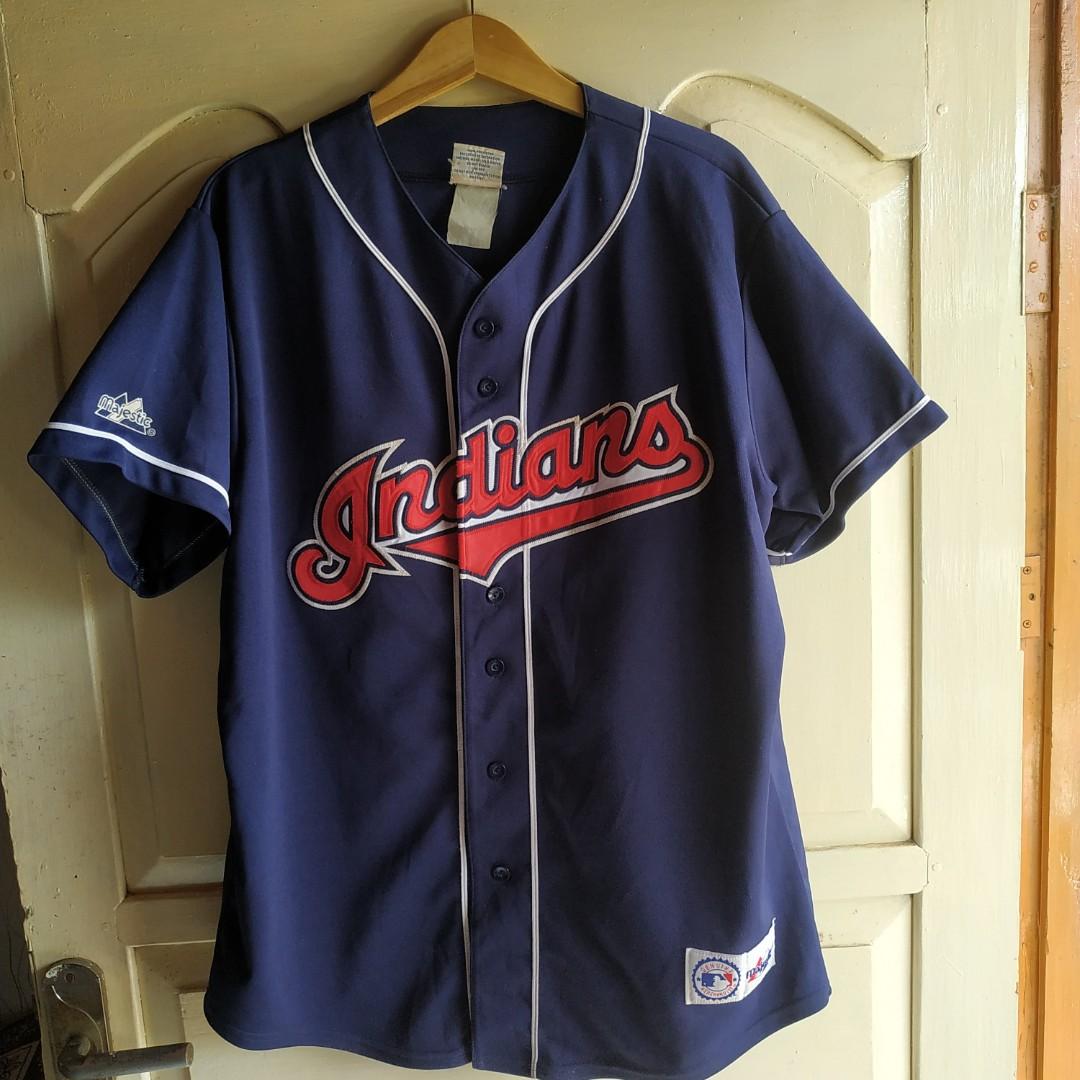 Majestic MLB Cleveland Indians #13 Sidhu Home Jersey India