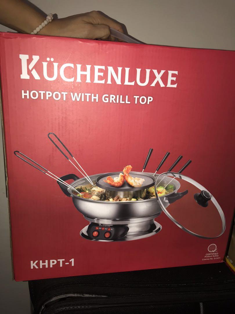Kuchenluxe Hotpot w Grill Top (Category: BBQ, Grills & Hotpots) located in San Juan City. Submitted by polkadotcom (Listing ID 1175722950, Image 1). Description: Brand new in box #septsale.