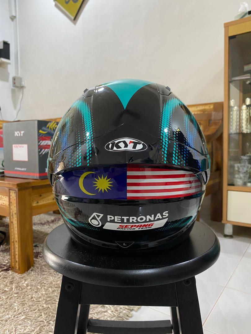 KYT NFJ Petronas SRT Last Edition Double Visor Helmet SayaJual