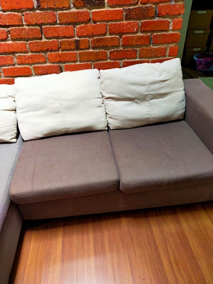 L shaped sofa letgo Asap, Furniture & Home Living, Furniture, Sofas on