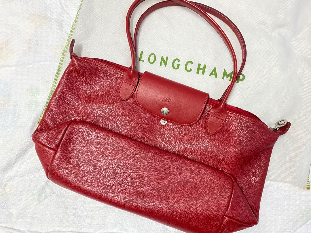 Longchamp leather preloved Luxury Bags Wallets on Carousell