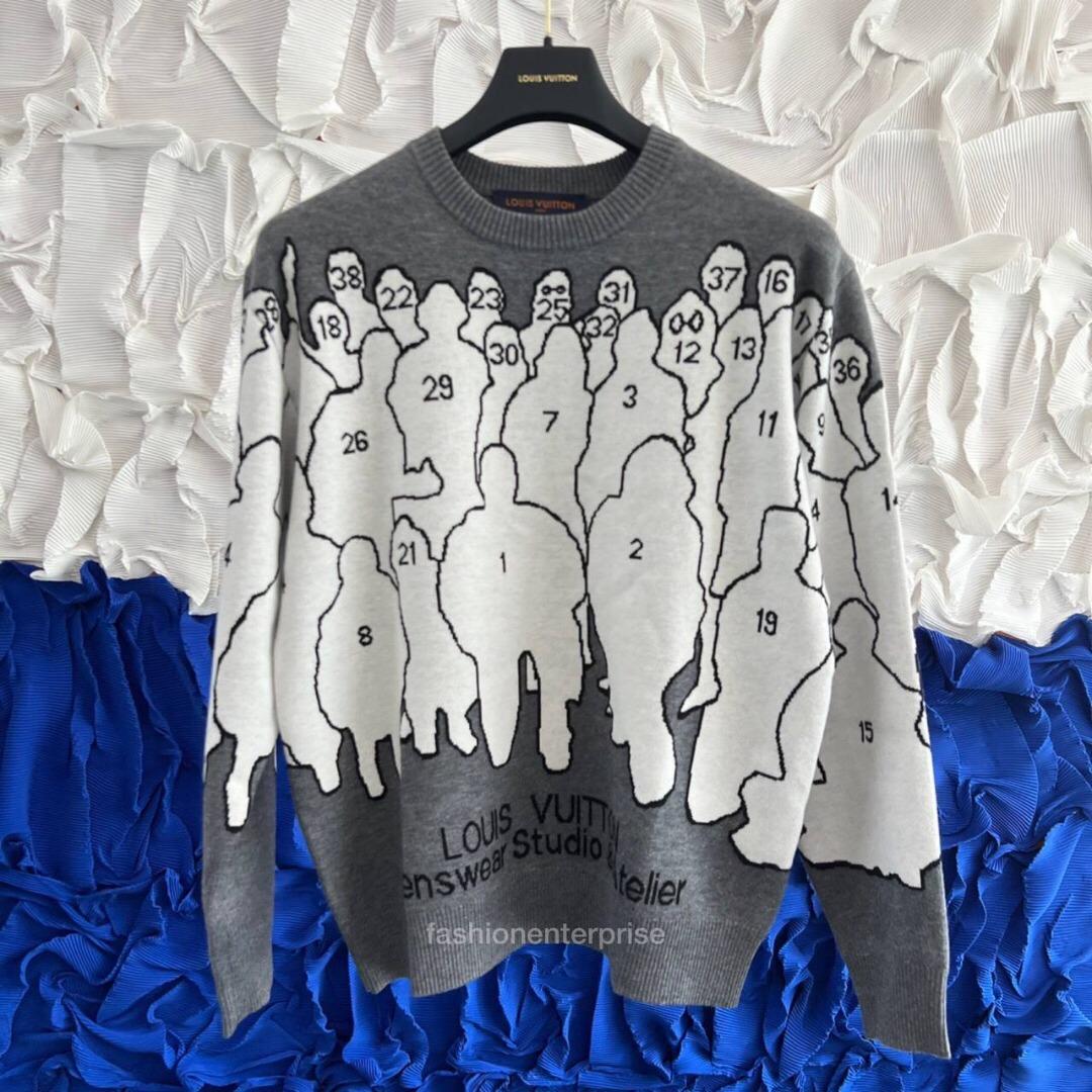 Louis vuitton studio jacquard crewneck shop