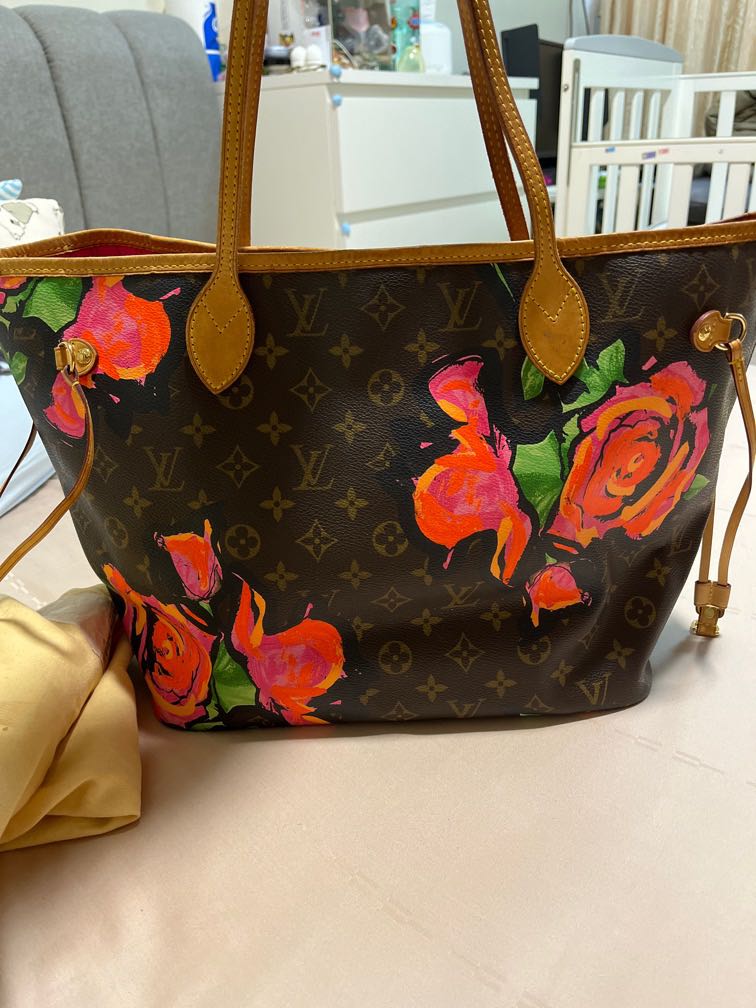 Louis Vuitton neverfull roses Luxury Bags Wallets on Carousell