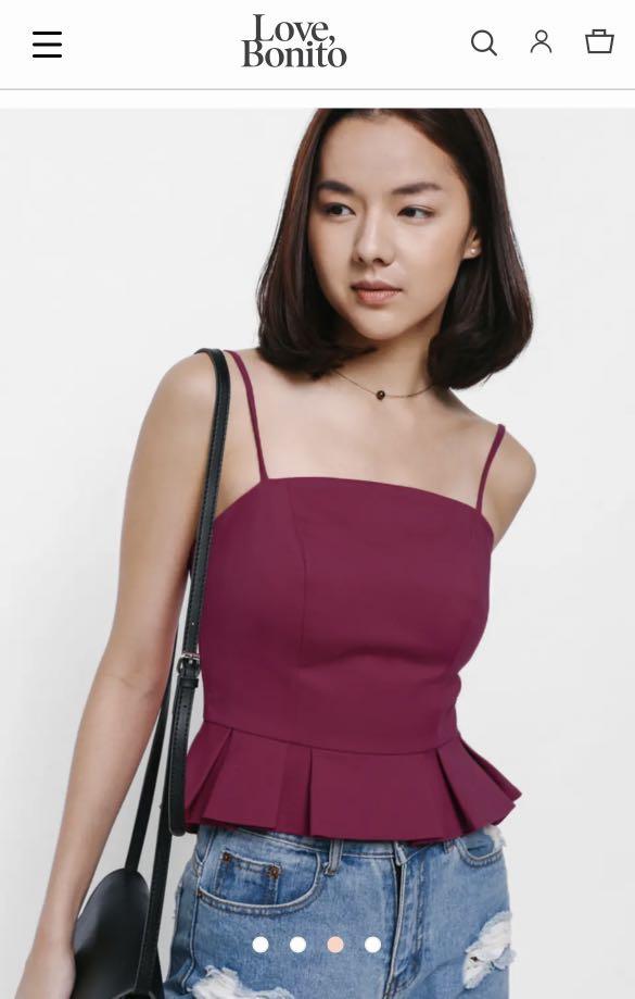 Love bonito peplum top clearance