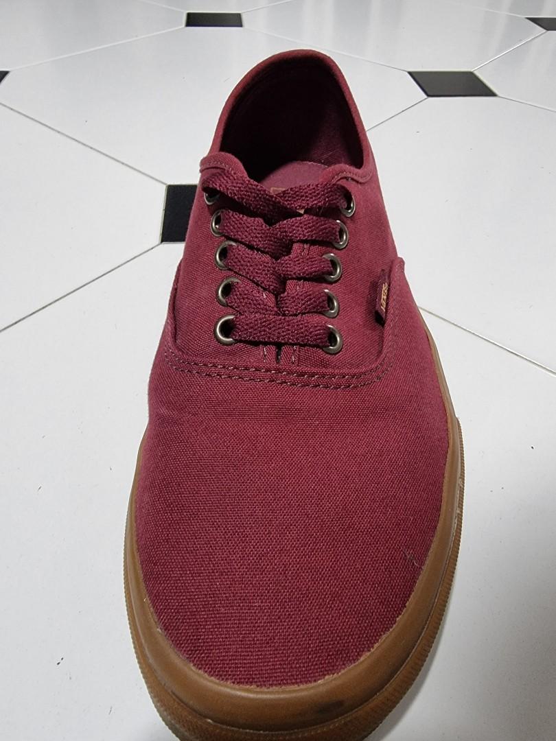 Maroon hot sale authentic vans